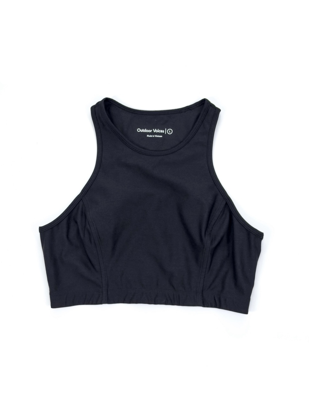 Outdoor Voices Athena Crop Top Black Size L – Athletic Shirt